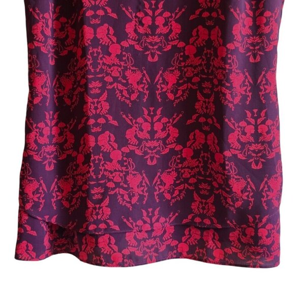 Cabi Cameo Floral Double Layer Split Back Tank Top Sz S - Picture 5 of 8